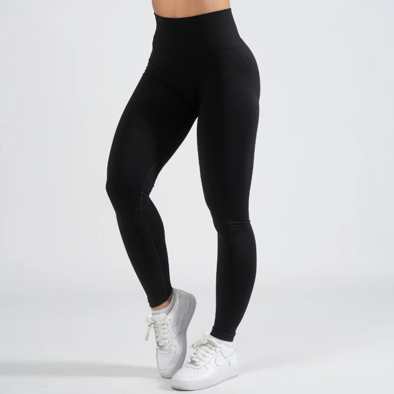 FOXED® ALPHA SCRUNCH SEAMLESS LEGGINGS BLACK - Image 3