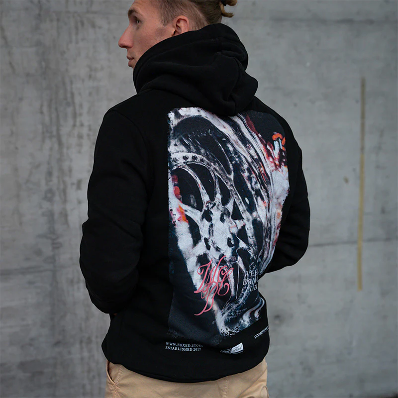 FOXED® AUTOMOTIVE WEEKEND DRIVERS CLUB UNISEX HOODIE FELGE - Image 4