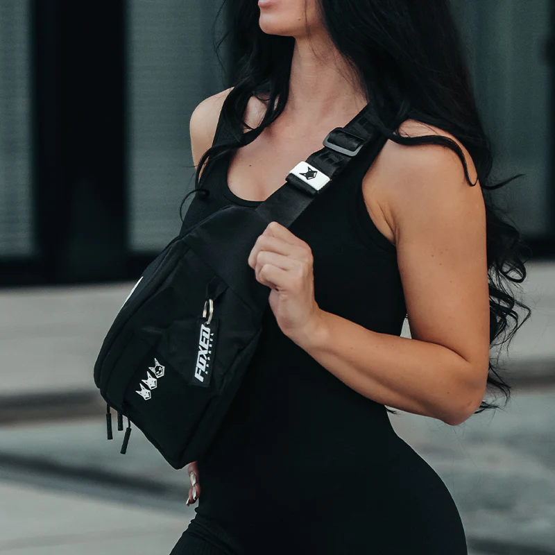 FOXED® CROSSBODY BAG BLACK/WHITE WMN - Image 6