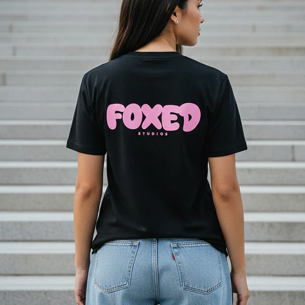 FOXED® BUBBLE UNISEX REGULAR SHIRT BLACK - Image 3