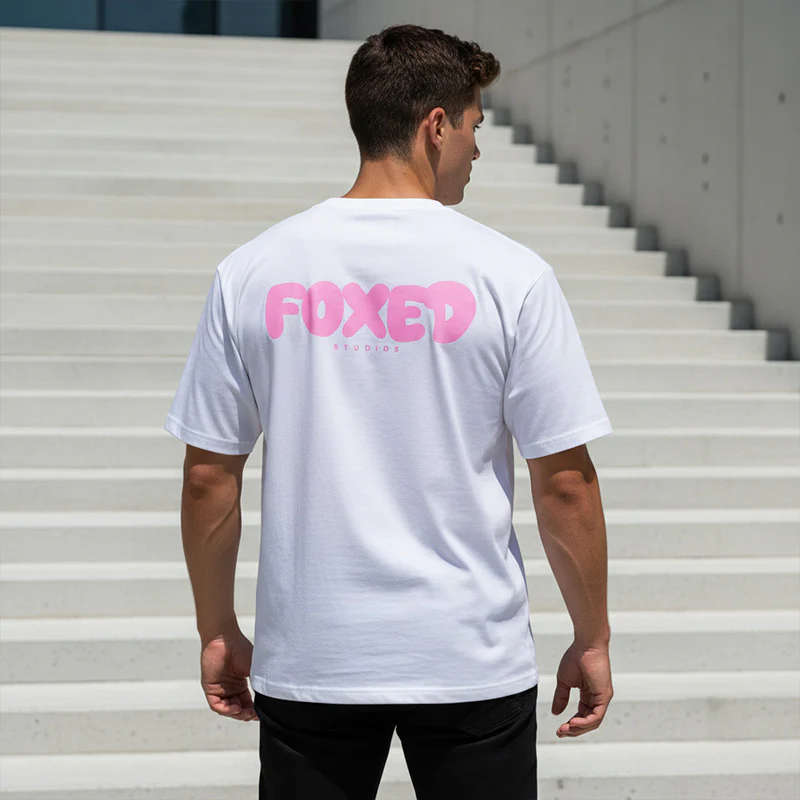FOXED® BUBBLE UNISEX REGULAR SHIRT WHITE - Image 3