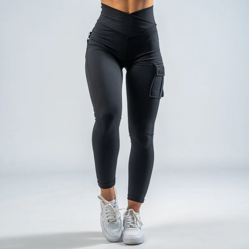 FOXED® CARGO LEGGINGS 3-POCKET ALL BLACK - Image 5