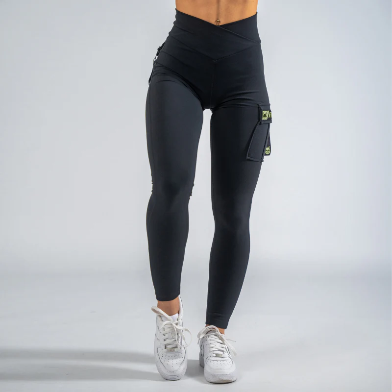 FOXED® CARGO LEGGINGS 3-POCKET GLITTER GREEN - Image 5