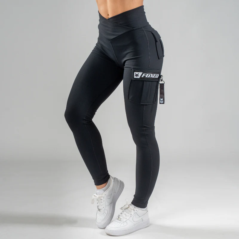 FOXED® CARGO LEGGINGS 3-POCKET WHITE - Image 3