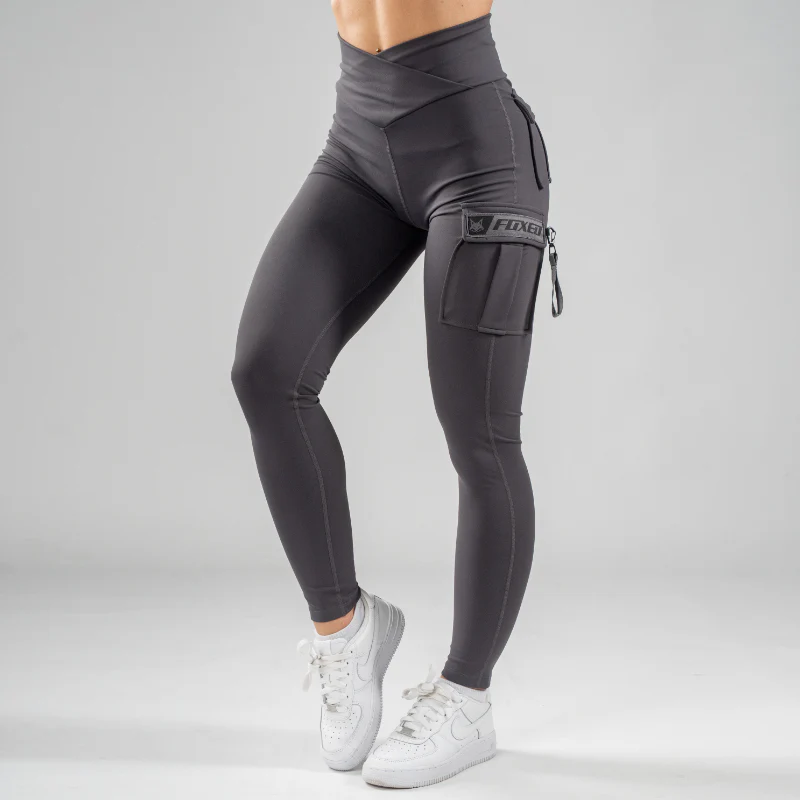 FOXED® CARGO LEGGINGS 3-POCKET NIGHT ANTHRAZIT - Image 3