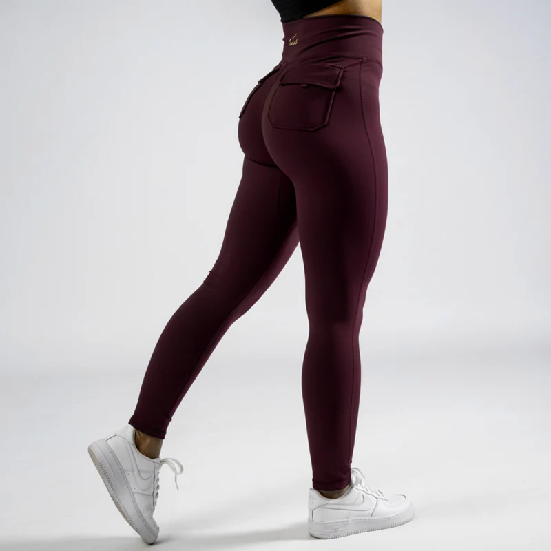 FOXED® CARGO LEGGINGS 2-POCKET BERRY - Image 4