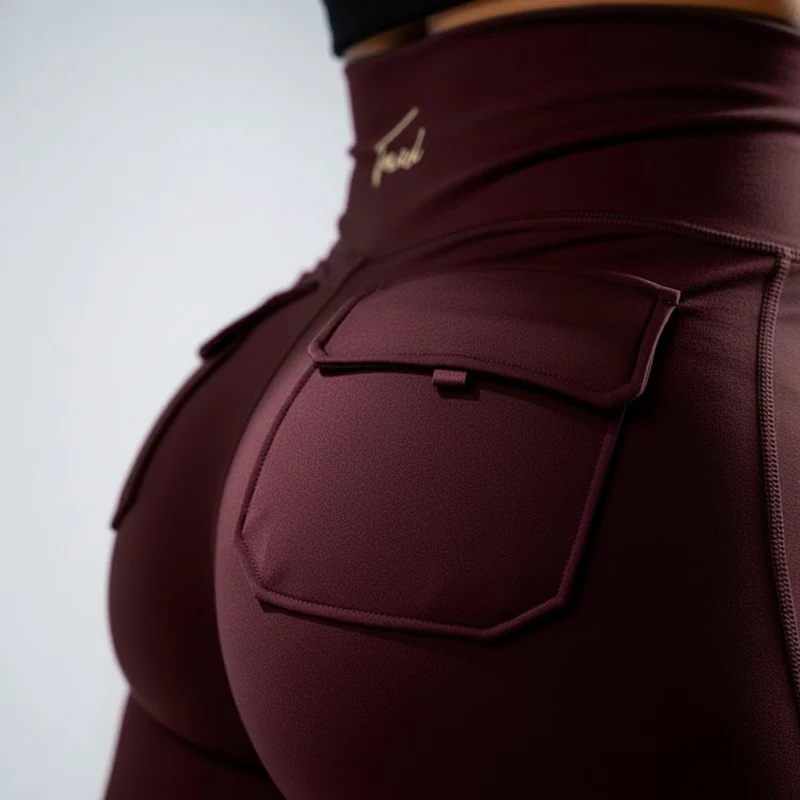 FOXED® CARGO LEGGINGS 2-POCKET BERRY - Image 6