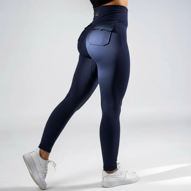 FOXED® CARGO LEGGINGS 2-POCKET NAVY - Image 2