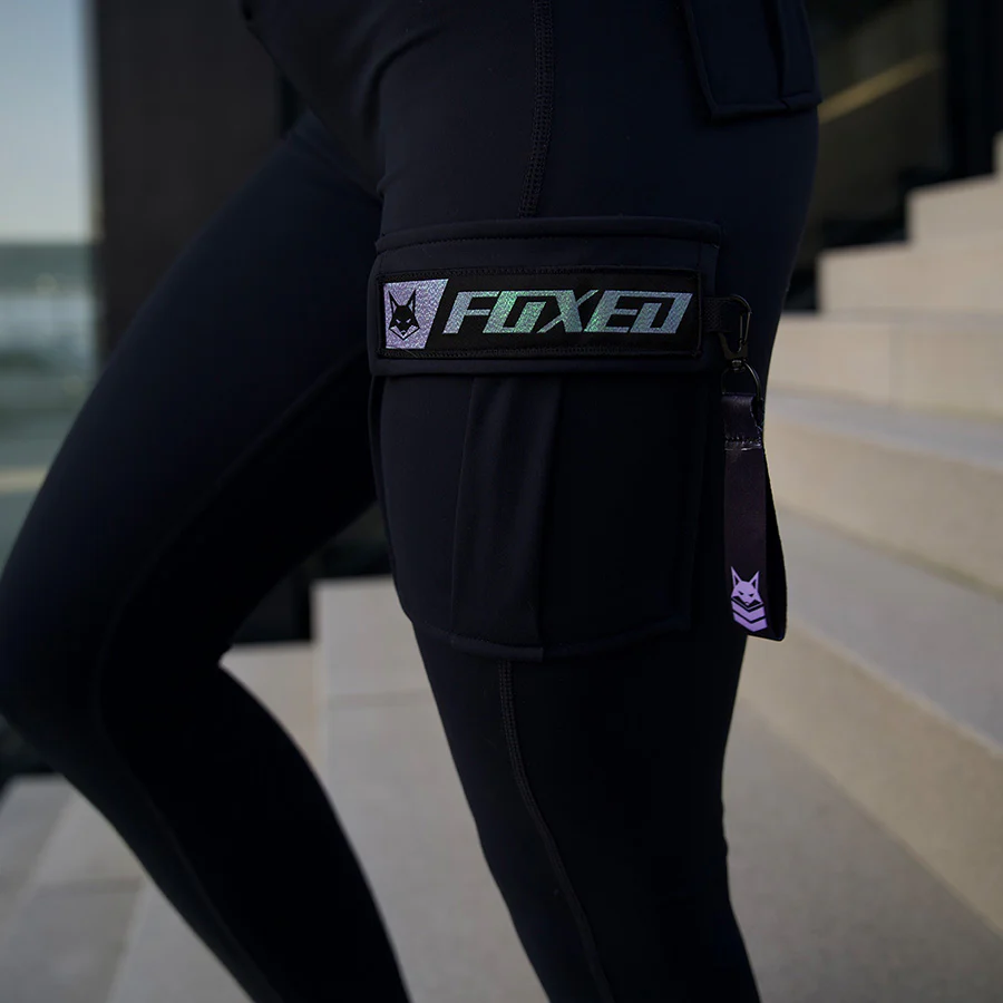 FOXED® CARGO LEGGINGS 3-POCKET GLITTER MERMAID - Image 8