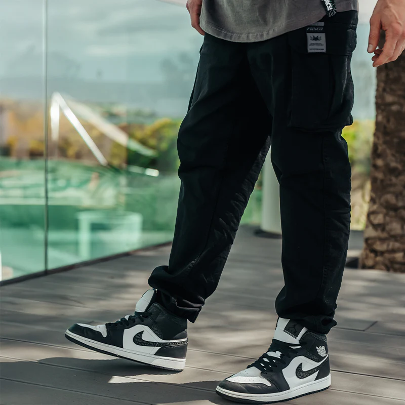 FOXED® CARGO PANTS PREMIUM UNISEX BLACK - Image 4