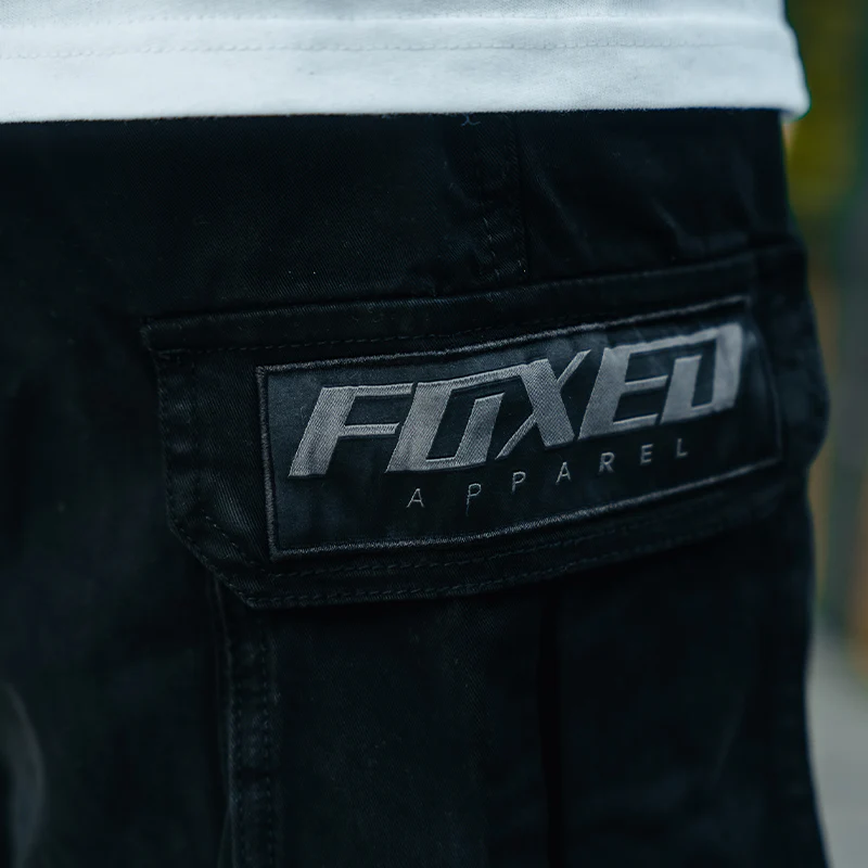 FOXED® CARGO PANTS PREMIUM UNISEX BLACK - Image 7