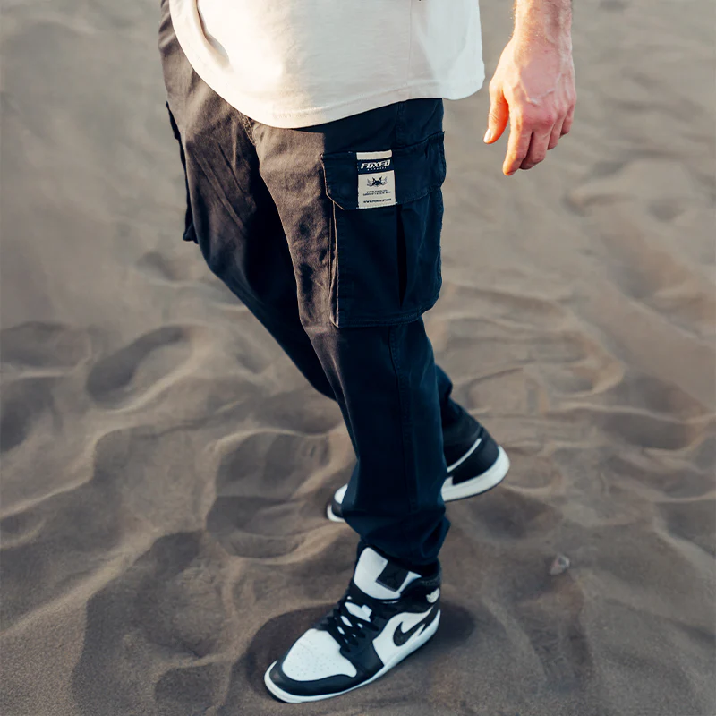 FOXED® CARGO PANTS PREMIUM UNISEX NAVY - Image 4