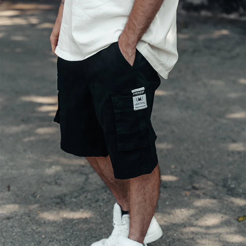 FOXED® CARGO SHORTS MEN BLACK (NEW FIT) - Image 4