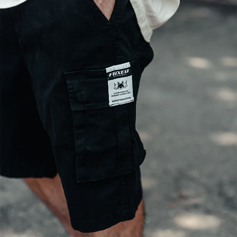 FOXED® CARGO SHORTS MEN BLACK (NEW FIT) - Image 5
