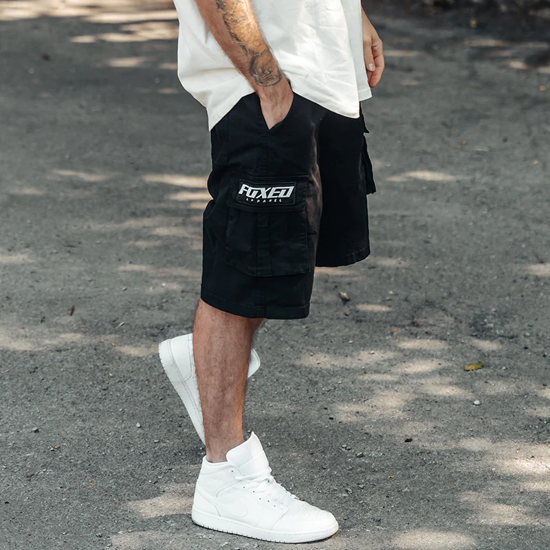 FOXED® CARGO SHORTS MEN BLACK (NEW FIT) - Image 8
