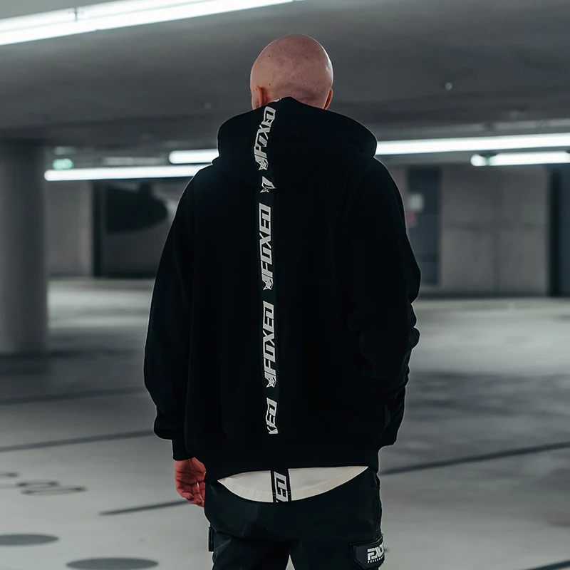 FOXED® "CLASSIC V2" UNISEX ZIP HOODIE BLACK HEAVY - Image 4