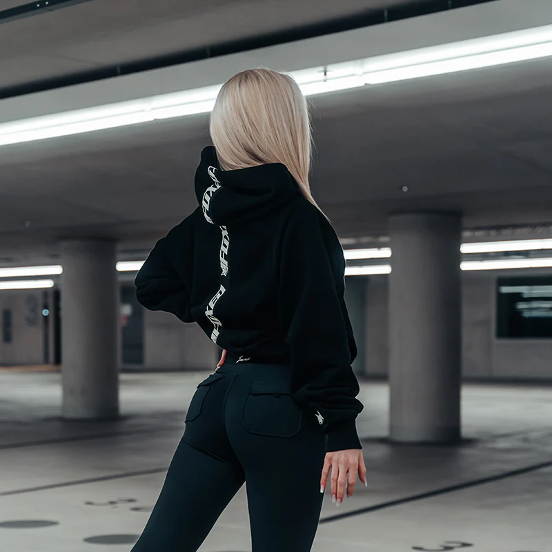 FOXED® "CLASSIC V2" UNISEX ZIP HOODIE BLACK HEAVY - Image 7