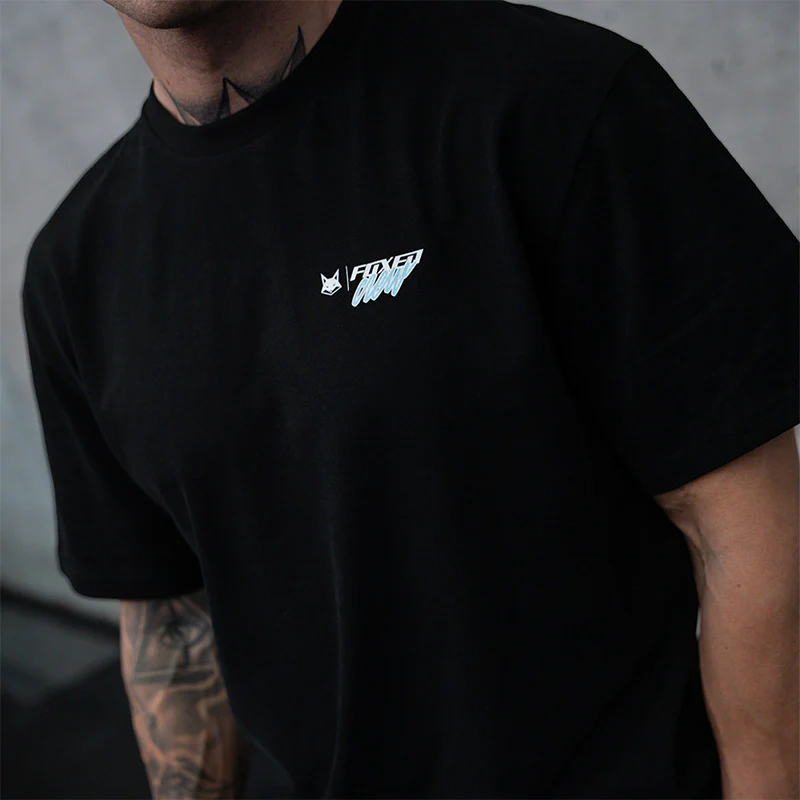 FOXED® CREW OVERSIZE SHIRT BLACK/BABYBLUE - Image 4