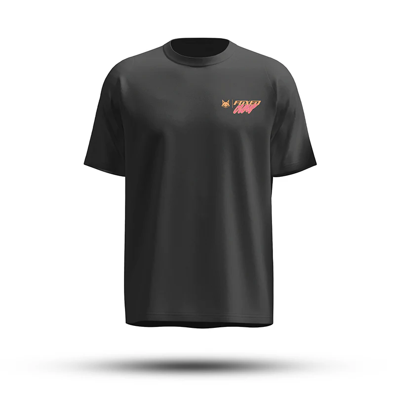 FOXED® CREW OVERSIZE SHIRT BLACK/PEACH - Image 2