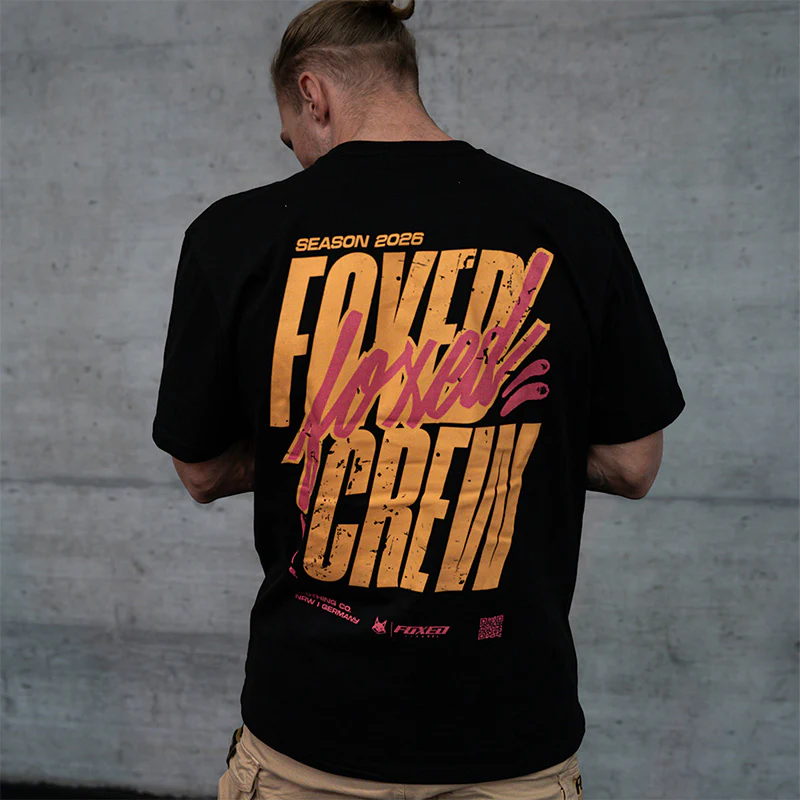 FOXED® CREW OVERSIZE SHIRT BLACK/PEACH - Image 3
