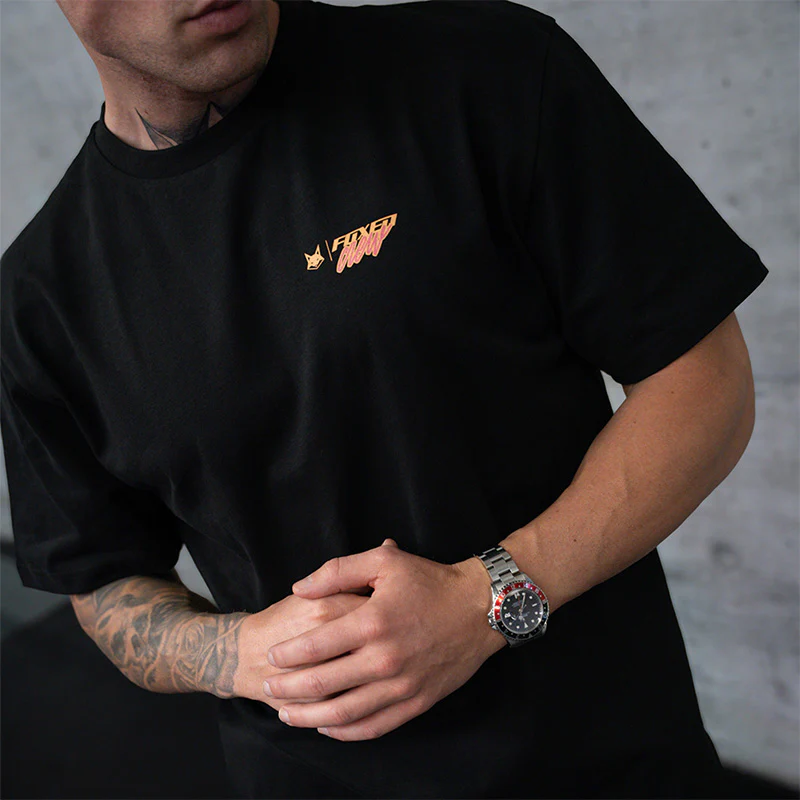 FOXED® CREW OVERSIZE SHIRT BLACK/PEACH - Image 4