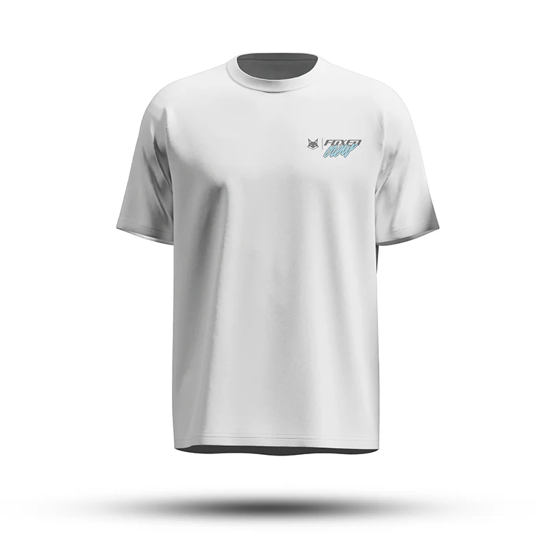 FOXED® CREW OVERSIZE SHIRT WHITE/BABYBLUE - Image 2