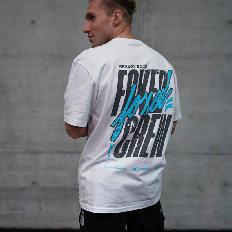 FOXED® CREW OVERSIZE SHIRT WHITE/BABYBLUE - Image 3