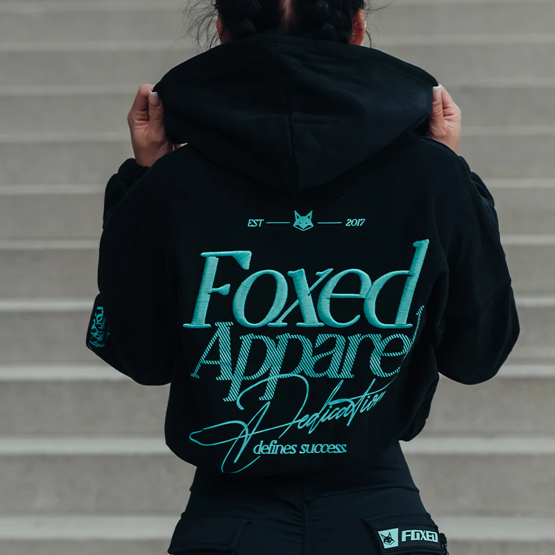 FOXED® DEDICATION CROPPED ZIPPER BLACK/MINT - Image 5