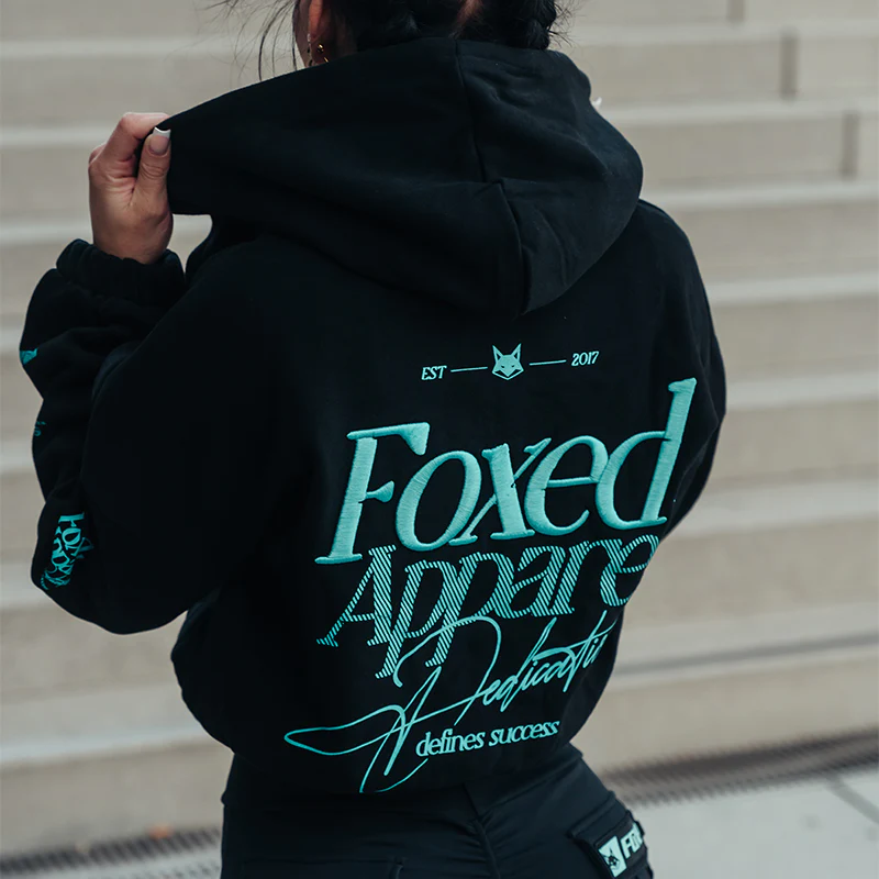 FOXED® DEDICATION CROPPED ZIPPER BLACK/MINT - Image 6