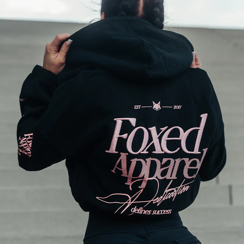 FOXED® DEDICATION CROPPED ZIPPER BLACK/ROSE - Image 10