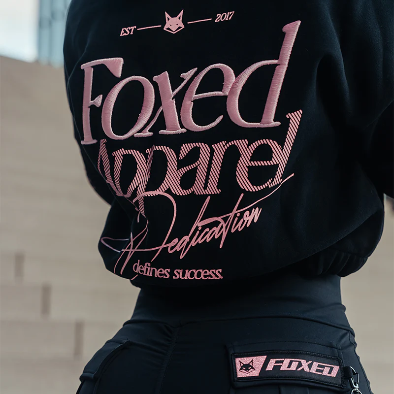 FOXED® DEDICATION CROPPED ZIPPER BLACK/ROSE - Image 4