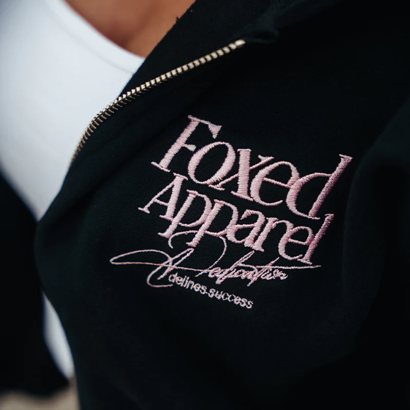 FOXED® DEDICATION CROPPED ZIPPER BLACK/ROSE - Image 5