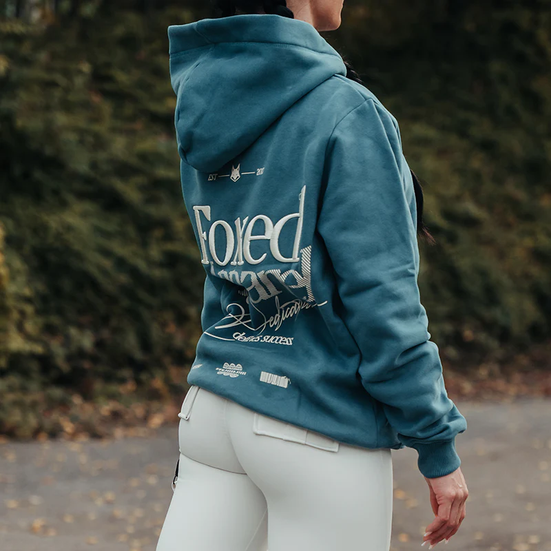 FOXED® DEDICATION PREMIUM HOODIE PETROL WMN - Image 3