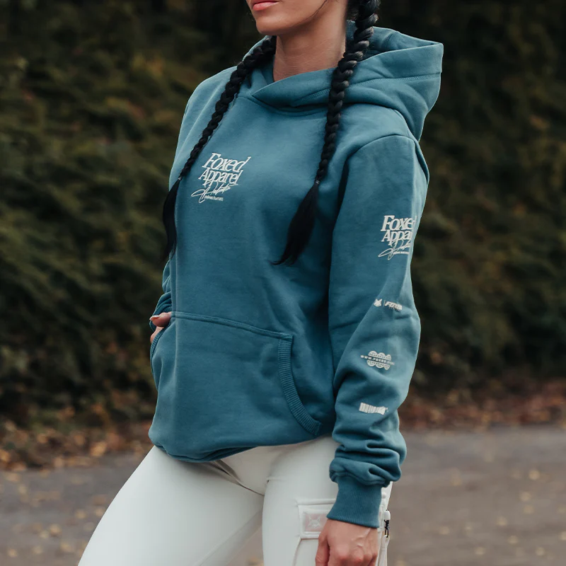 FOXED® DEDICATION PREMIUM HOODIE PETROL WMN - Image 6