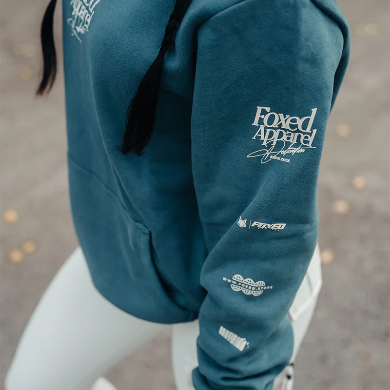 FOXED® DEDICATION PREMIUM HOODIE PETROL WMN - Image 8