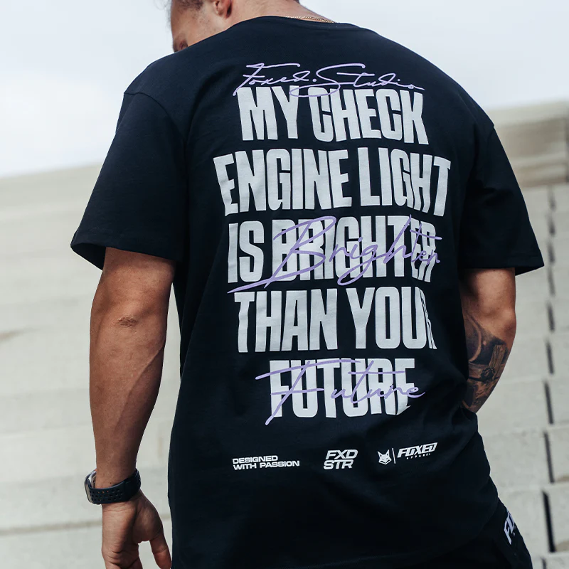 FOXED® ENGINE LIGHT OVERSIZE SHIRT BLACK - Image 3
