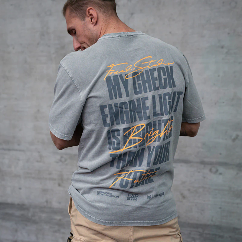 FOXED® ENGINE LIGHT OVERSIZE SHIRT STONEWASHED - Image 3