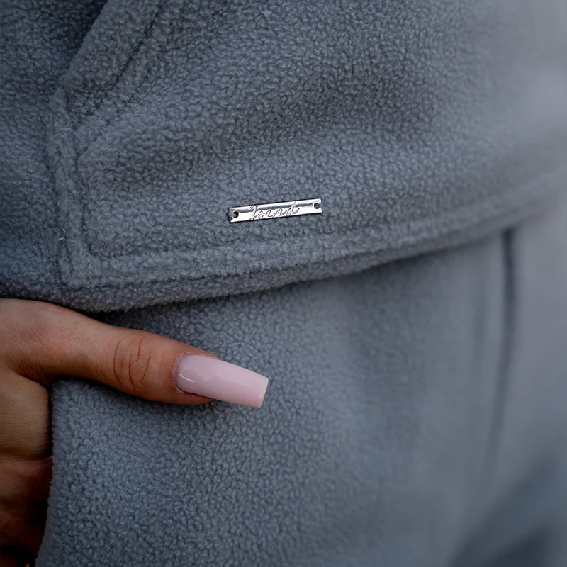 FOXED® FLEECE HOODIE GREY - Image 2
