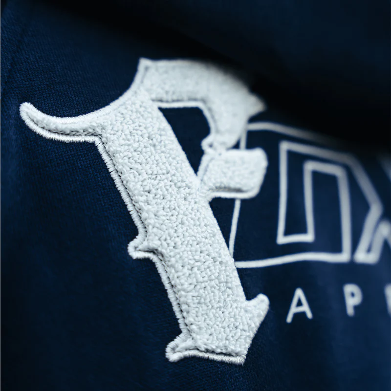 FOXED® "FOCUS" UNISEX HOODIE ZIPPER NAVY - Image 5