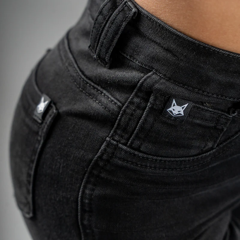 FOXED® HIGH-WAISTED SKINNY JEANS BLACK - Image 6