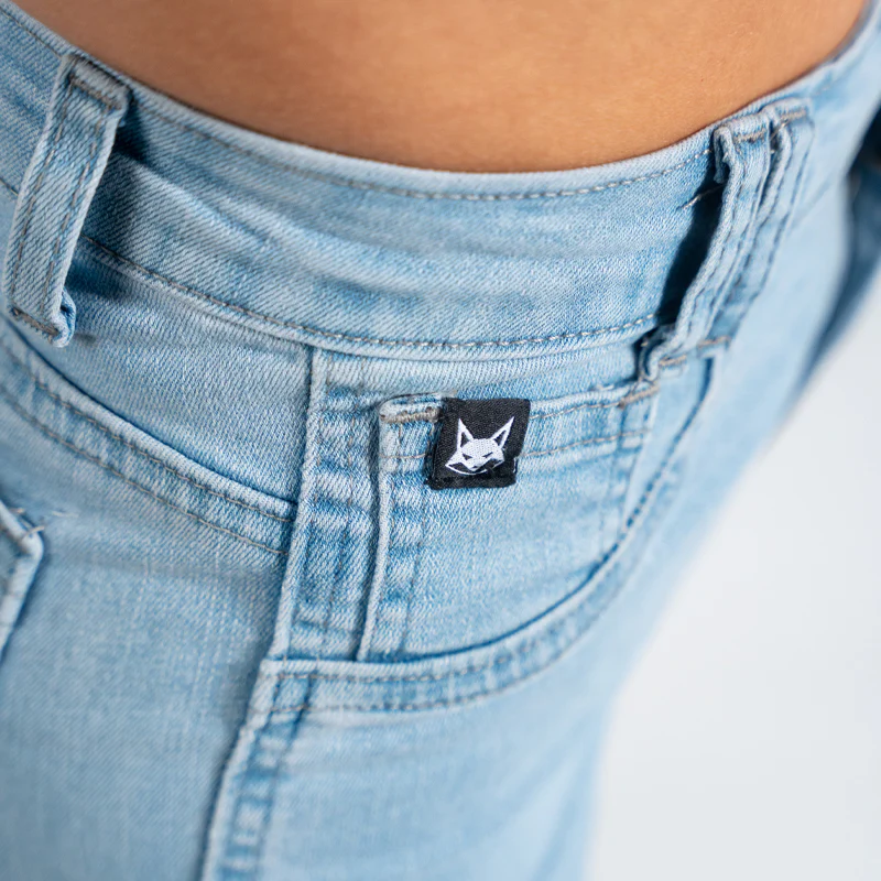 FOXED® HIGH-WAISTED SKINNY JEANS LIGHT BLUE - Image 7