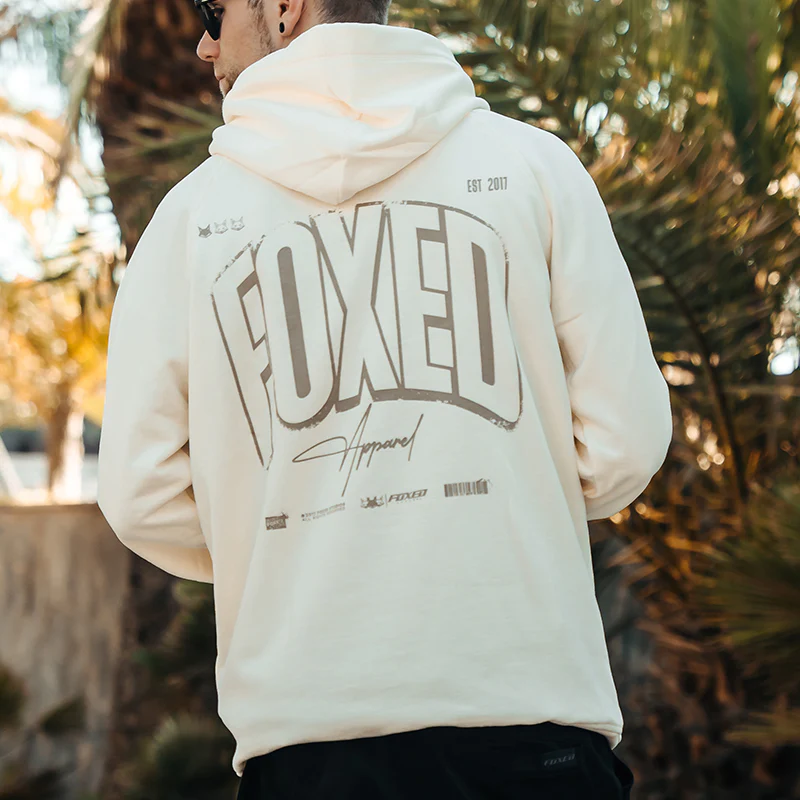 FOXED® INFINITY UNISEX HOODIE COCONUT MILK - Image 3
