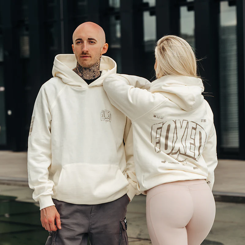 FOXED® INFINITY UNISEX HOODIE COCONUT MILK - Image 8