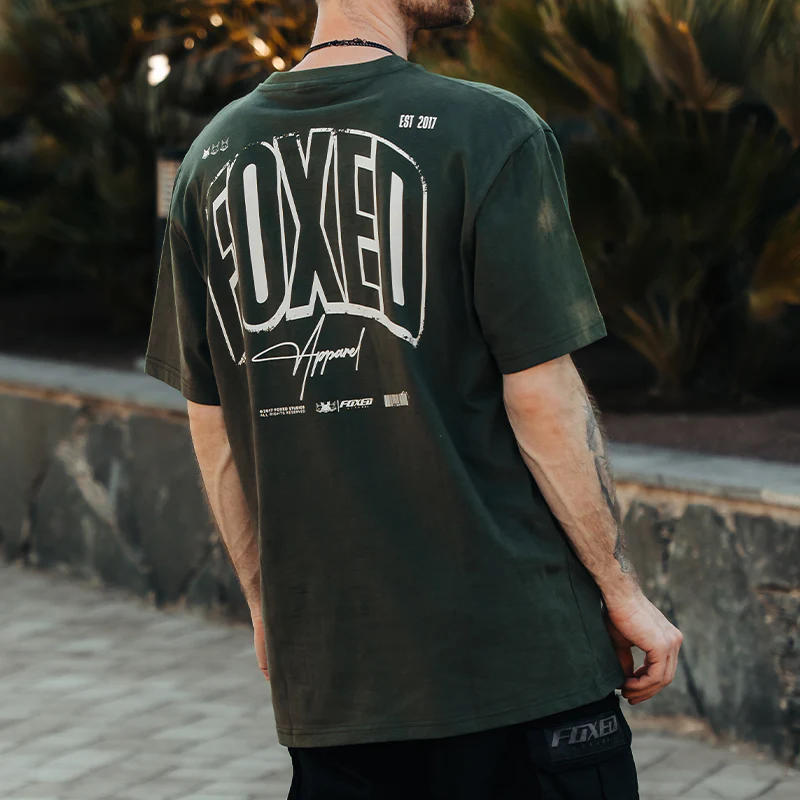FOXED® INFINITY UNISEX OVERSIZE SHIRT FOREST GREEN - Image 4