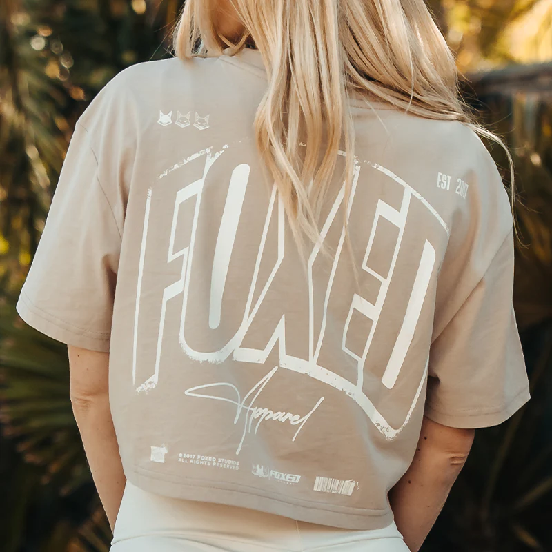FOXED® INFINITY WOMEN CROPPED T-SHIRT MUSHROOM - Image 5