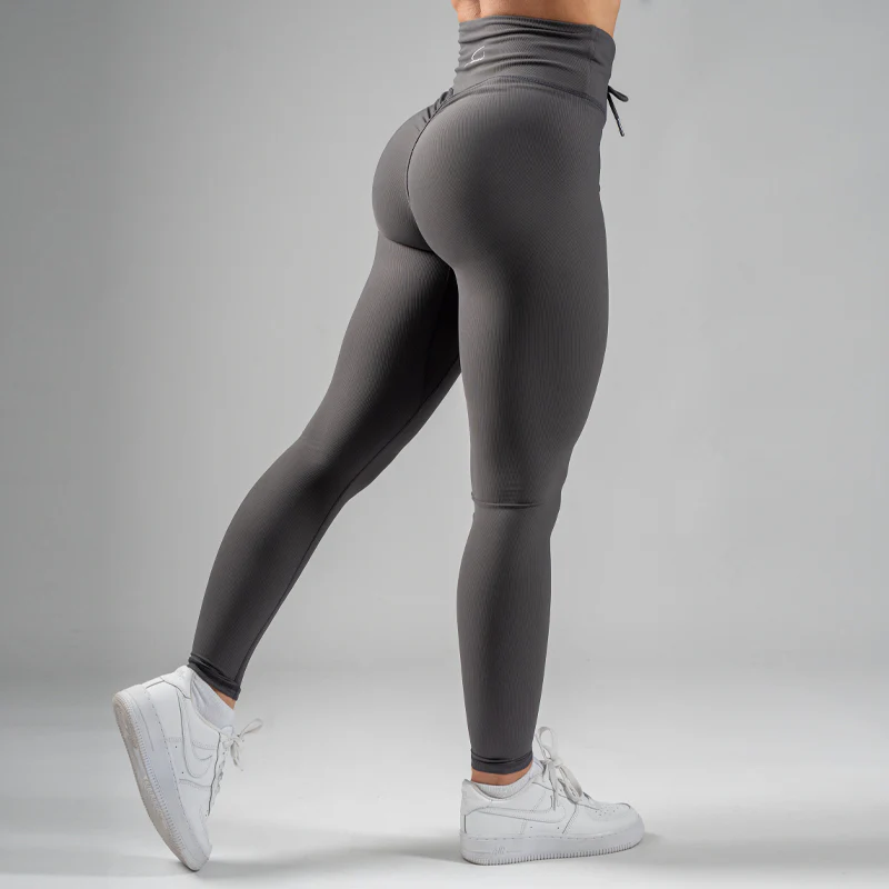 FOXED® LACED RIFFLE HIGHWAIST LEGGINGS ONYX GREY - Image 3