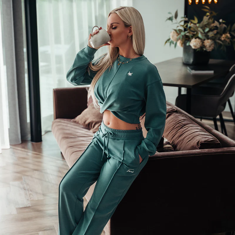 FOXED® "MIA" TWISTED SWEATER LUXE GREEN - Image 5