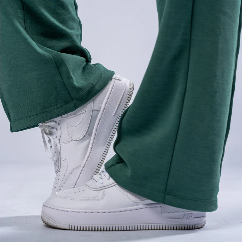 FOXED® "MIA" WIDE LEG CASUAL PANT LUXE GREEN - Image 4