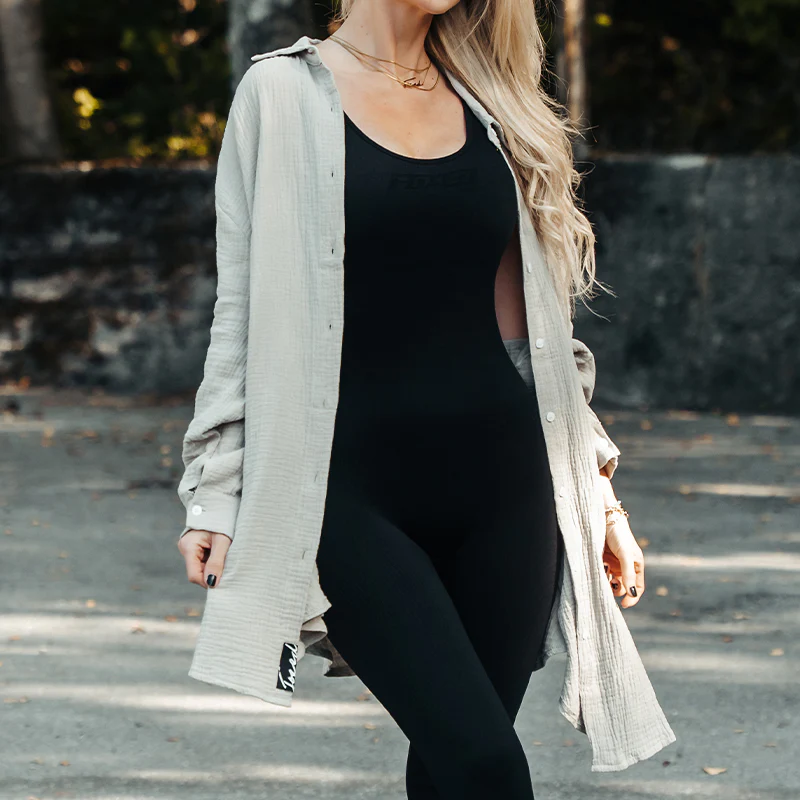 FOXED® MUSSELIN BLUSE MATCHA ONESIZE - Image 3