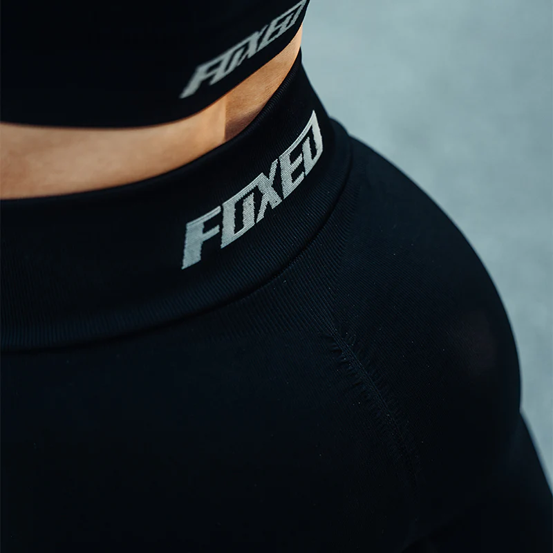 FOXED® OPHELIA RIBBED SEAMLESS SHORTS BLACK - Image 4